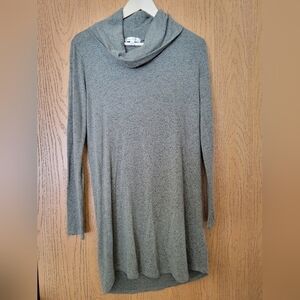 Nine Britton cowl neck Heather Green sweater dress women's S